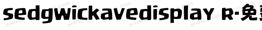 sedgwickavedisplay r字体转换